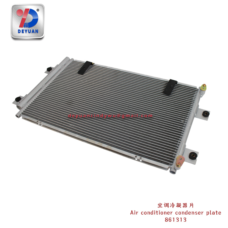 Air conditioner condenser plate